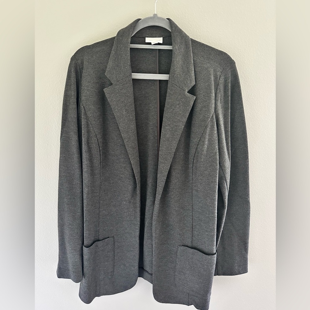 J. Jill Ponte Gray Women's Blazer